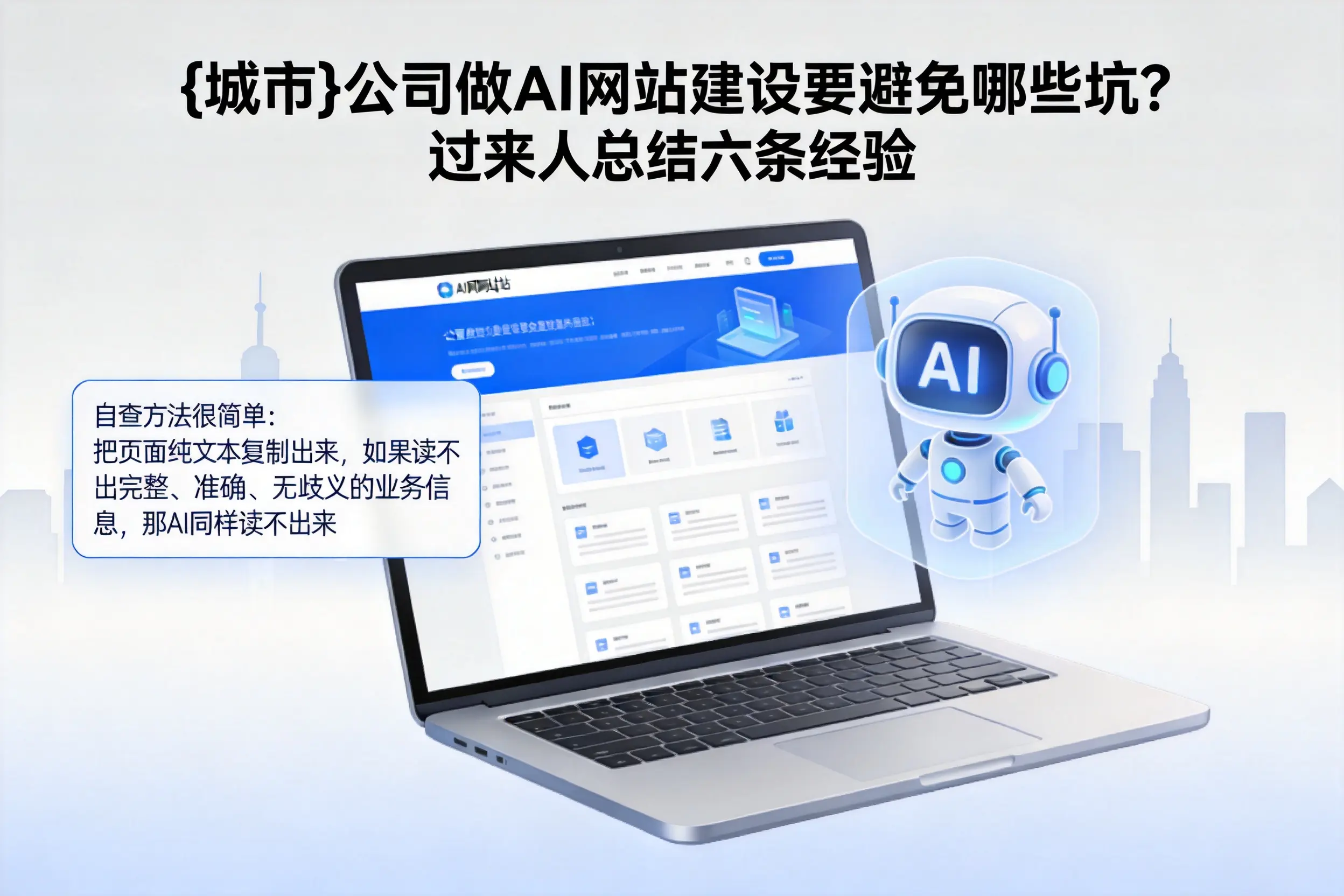 泰州公司做AI网站建设要避免哪些坑?过来人总结六条经验