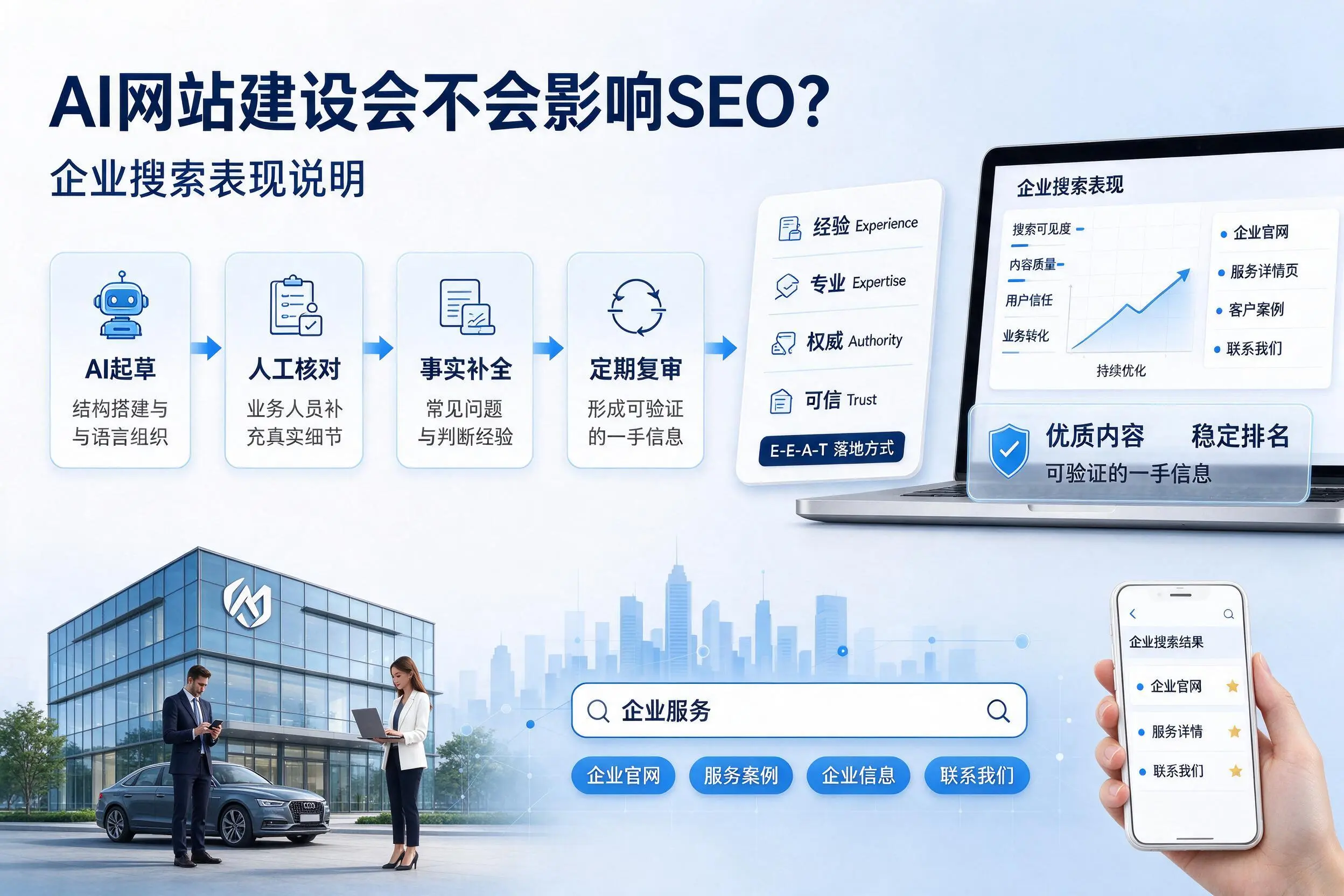 AI网站建设会不会影响SEO?泰州企业搜索表现说明