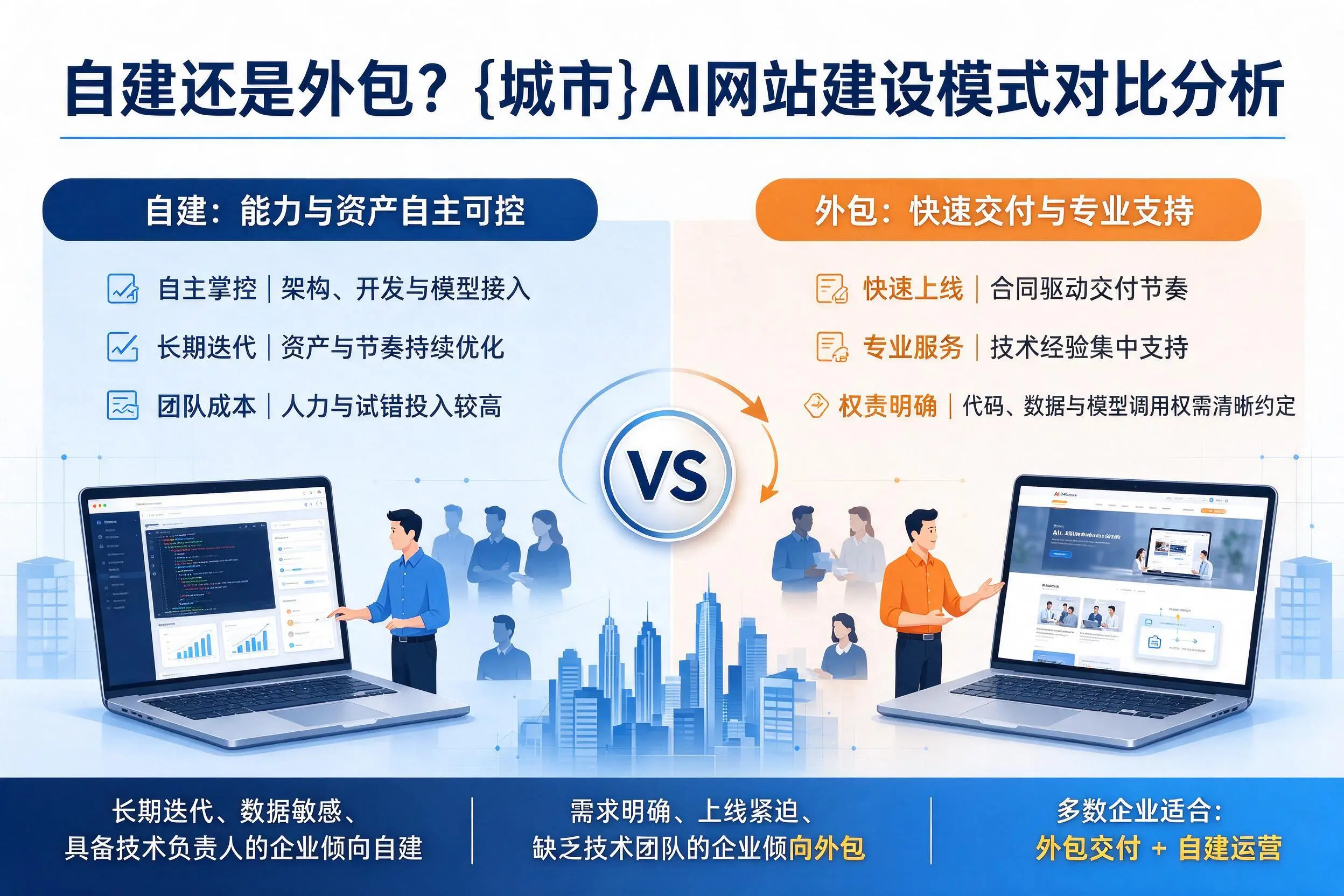 自建还是外包?泰州AI网站建设模式对比分析