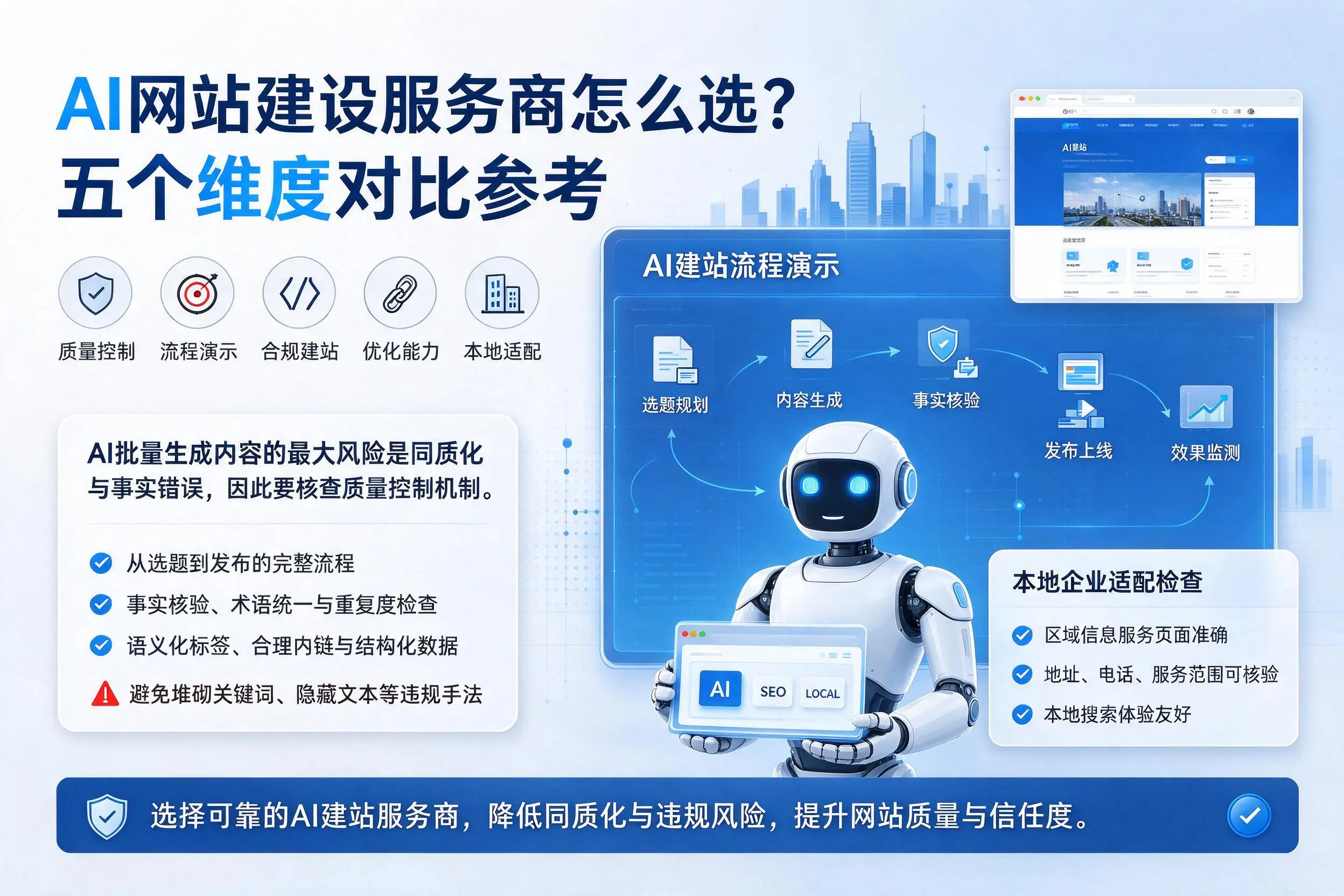 泰州AI网站建设服务商怎么选?五个维度对比参考